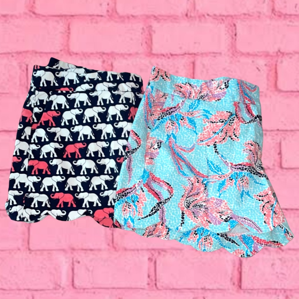 2 Crown & Ivy scalloped shorts size 14